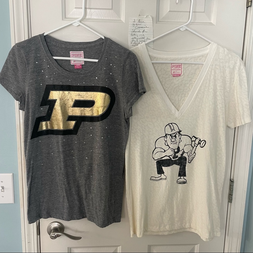 Victoria’s Secret Purdue shirts, size large